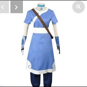 Katara Blue Dress Outfit Cosplay Costume